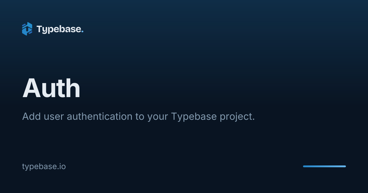 Auth | Typebase